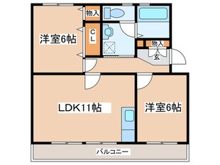 町田コープタウン１１号棟の物件間取画像